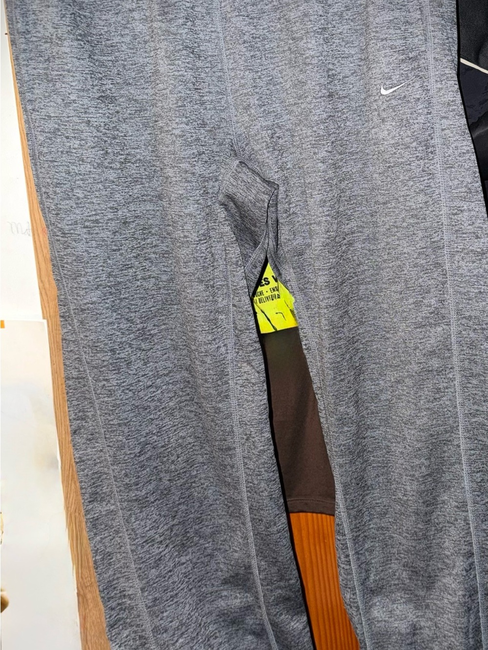 Nike womans Gray Dri-FIT Athletic Bottoms
